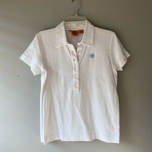 Tory Burch | Women’s White Polo Shirt with Embroidered Logo